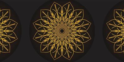 Luxury Ornamental Golden Mandala Islamic Background vector