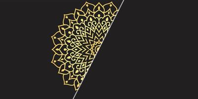 Luxury Golden Mandala Background Design Template vector