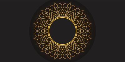 Luxury Ornamental Golden Mandala Islamic Background vector