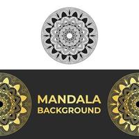 Golden Luxury Mandala Vector Art Background