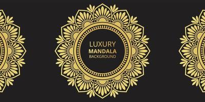 Luxury Golden Mandala Background Design Template vector