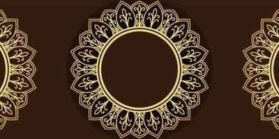 Luxury Golden Floral Mandala Background Design vector