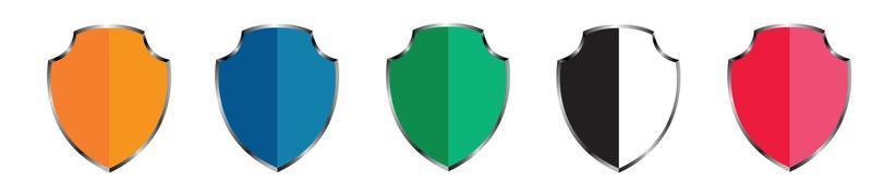 Set of vector shields. Vector illustration