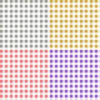 Colorful Checkered Flannel patterns of square for background. vector