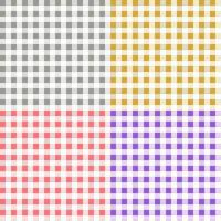 Colorful Checkered Flannel patterns of square for background. vector