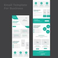 Multipurpose E-Newsletter Email Template vector