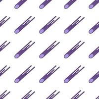 comet seamless pattern with space theme vector