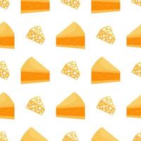 cheesecake seamless pattern vector