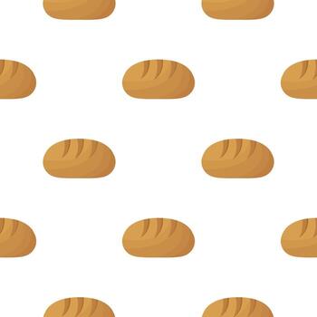 bread seamless pattern vector
