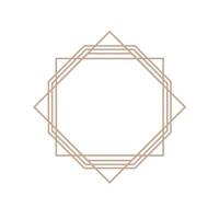 Vintage line Decorative frame design vector