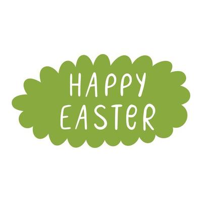 Happy Easter banner. Trendy Easter design with typography design