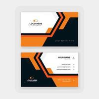 modern abstract business card design template vector