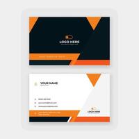 modern abstract business card design template vector