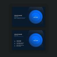 modern abstract business card design template vector