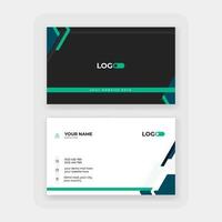 modern abstract business card design template vector