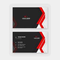 modern abstract business card design template vector