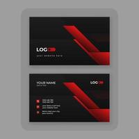 modern abstract business card design template vector