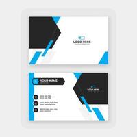 modern abstract business card design template vector