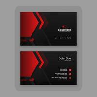 modern abstract business card design template vector