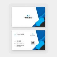 modern abstract business card design template vector