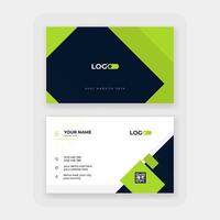 modern abstract business card design template vector