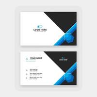 modern abstract business card design template vector