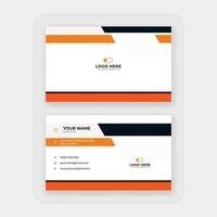 modern abstract business card design template vector