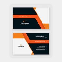 modern abstract business card design template vector