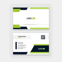 modern abstract business card design template vector