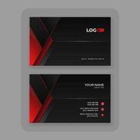 modern abstract business card design template vector