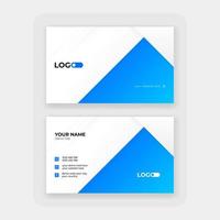 modern abstract business card design template vector