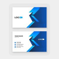 modern abstract business card design template vector