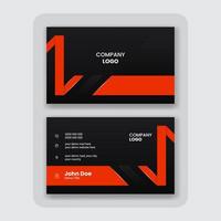 modern abstract business card design template vector