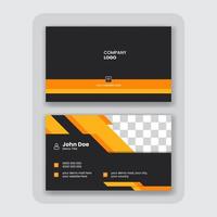 modern abstract business card design template vector