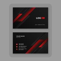 modern abstract business card design template vector