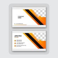 modern abstract business card design template vector