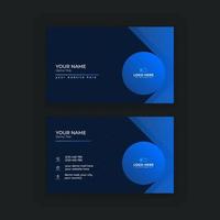 modern abstract business card design template vector