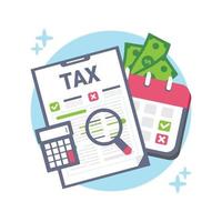 Tax Concept Illustration vector