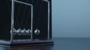 Pendulum Balls Swinging Newton's Cradle video