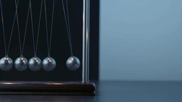 Newton's Cradle  Swinging Moving video