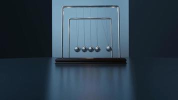 Pendulum Balls Swinging Newton's Cradle Physics video