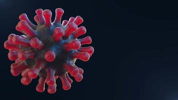 coronavirus virus bucle médico microscopio cerrar animación 3d pantalla verde video