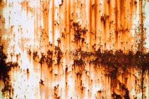 Rusted grunge metal, rust, oxidized steel texture. Industrial metal background texture. photo