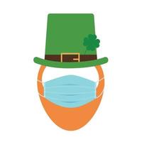 Illustration of St Patrick's Day celebration poster design element. vector