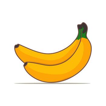 banana fruit icon that contains a lot of nutrition vector