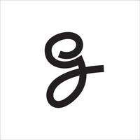 G logo on white background. vector