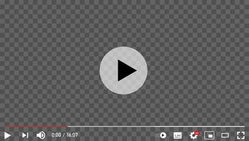 Youtube video player vector