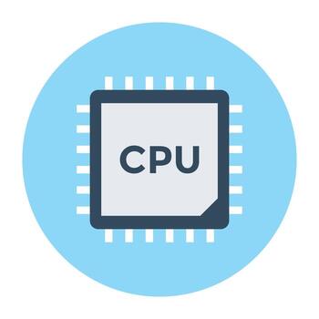conceptos de chip de procesador vector