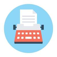 Trendy Typewriter Concepts vector