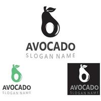 Avocado fresh fruit logo design creative ilustration template vector